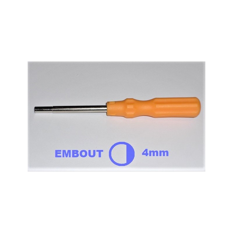 Tournevis de réglage carburateur embout D 4mm