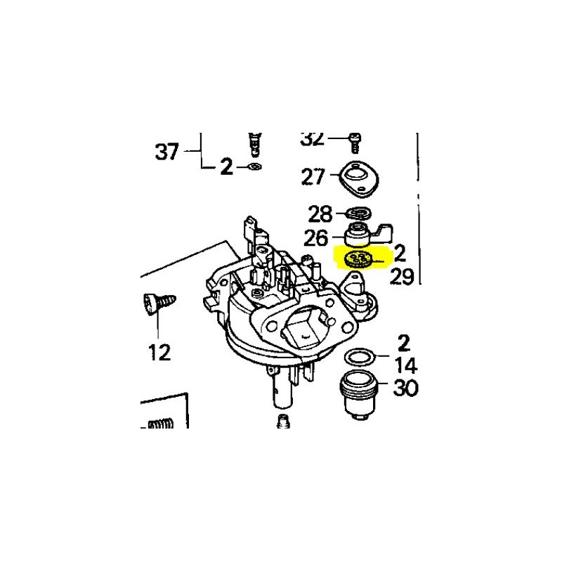 JOINT de ROBINET d'essence (carburateur) HONDA