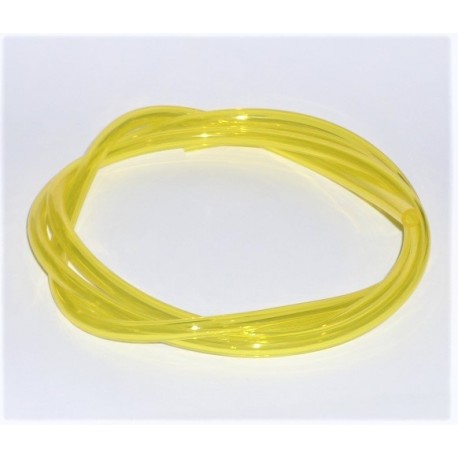 Durite essence jaune Ø int 2, 5 mm. Ø ext 5 mm. Longueur 15 m