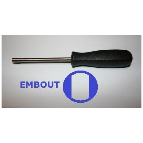 Tournevis de réglage embout double D