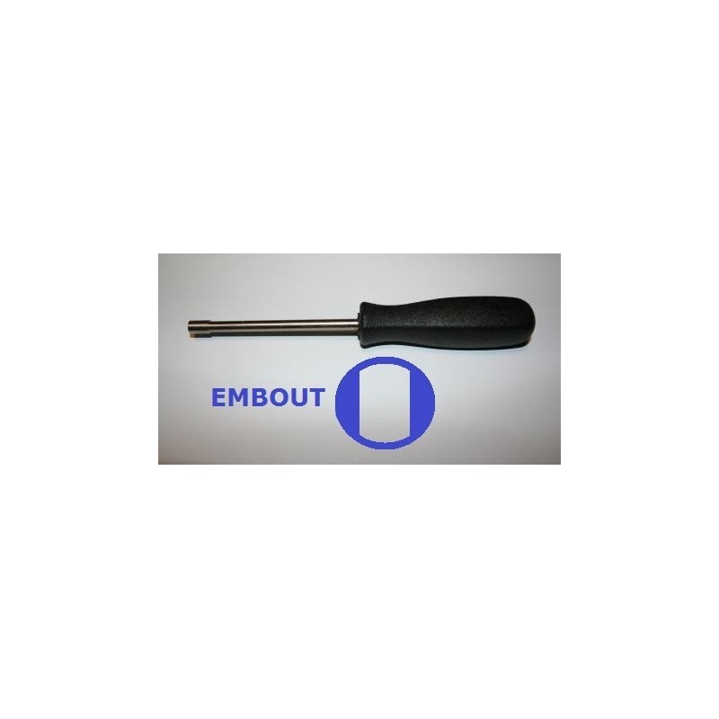 Tournevis reglage carburateur embout double D