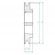POULIE A MOYEU AMOVIBLE SPB 160mm 1 GORGE MOYEU 1610