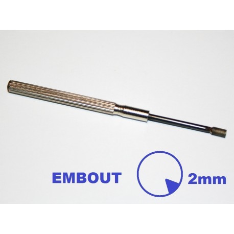 Tournevis de réglage carburateur embout D 2mm